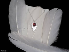 Magical leaf handmade silver necklace FOR SALE