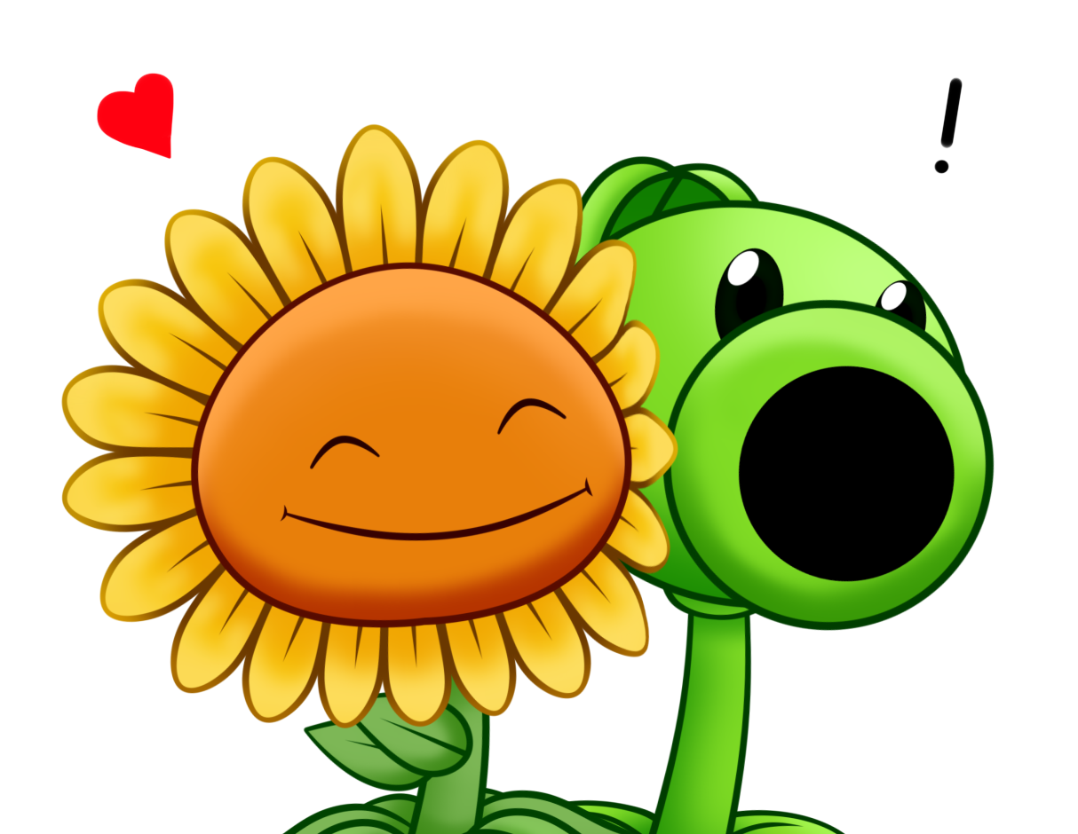 Plants Vs Zombies Sunflower Peashooter