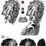 Mythical Creatures T-Shirt Werewolf Design v2