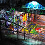 graffiti tunnel.