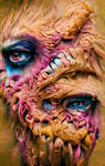 Patchwork Zombie Portrait by 4chemical2hemp0