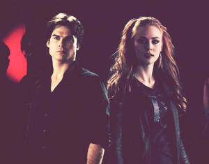 Damon Salvatore and Jessica Hamby