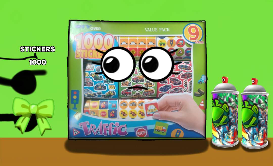 1000iq Sticker Stickers 1000 Ribbon Green $10000 and Yes ? by nxnix4640 on DeviantArt
