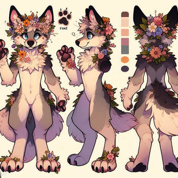 [ai adopt] floral fox