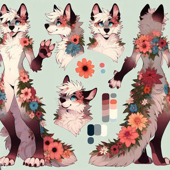 [ai adopt] floral fox