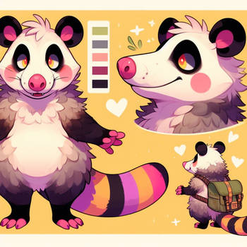 [ai adopt] cute opossum