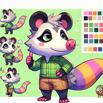 [ai adopt] cute opossum