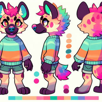 [ai adopt] cute hyena