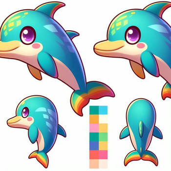 [ai adopt] cute dolphin