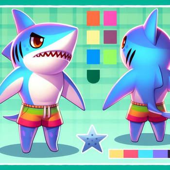 [ai adopt] cute shark