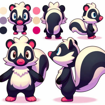 [ai adopt] cute skunk