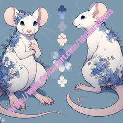 00360 [ai adopt] porcelain mouse