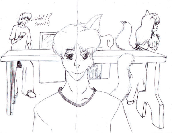 'Split between two worlds' by Drakague on DeviantArt