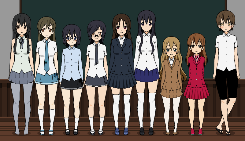 K-ON Style Kuroko no Basuke OCs