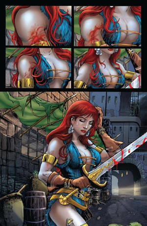 Red Sonja Fast Healing by ThePerpetual