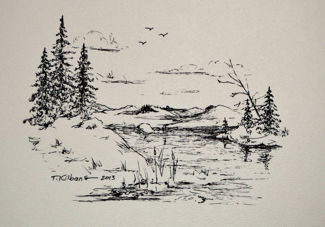 Ink Trees by TomKilbane on DeviantArt
