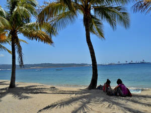 Subic Bay...a native selling her trinkets