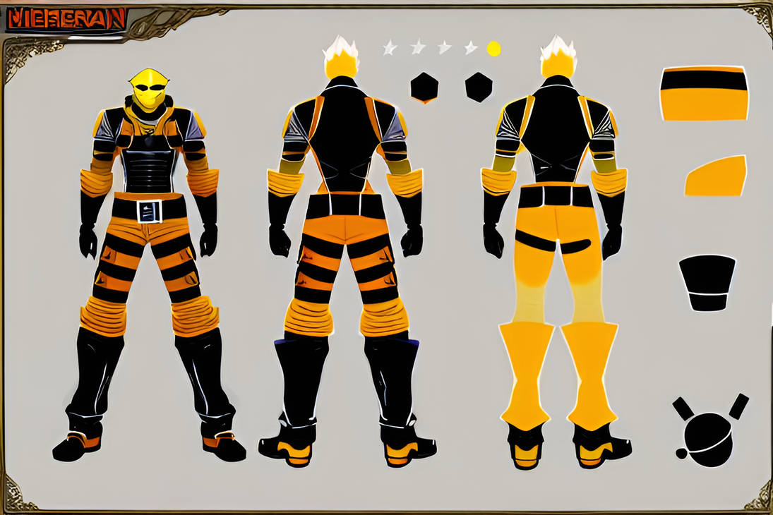 ImgCreator.ai mercenary Pyro in yellow fullbody by krogher22 on DeviantArt