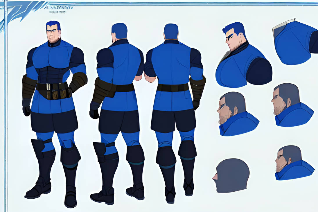 ImgCreator.ai mercenary Heavy Weapons Guy in blue by krogher22 on ...