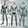 1692118075 Turnaround Model Sheet Of Cyborg Chrome