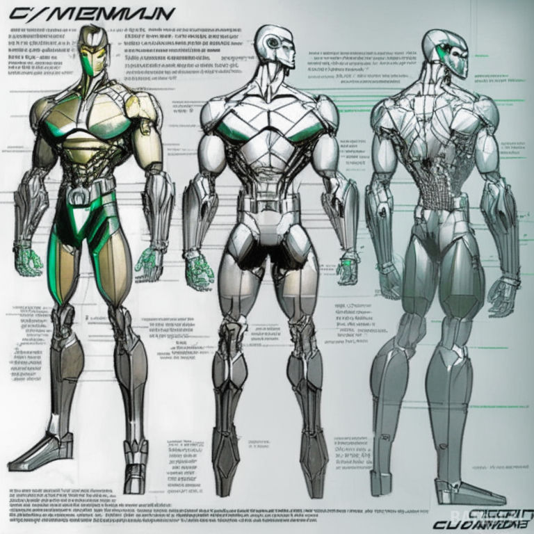 1692118075 Turnaround Model Sheet Of Cyborg Chrome by krogher22 on ...