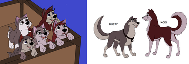 Dusty X Kodi fan pup adoptables SOLD