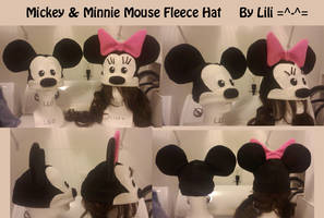 Mickey-Minnie Mouse Fleece Hat