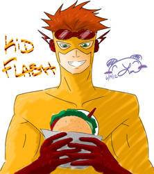 Young Justice Kid Flash Doodle