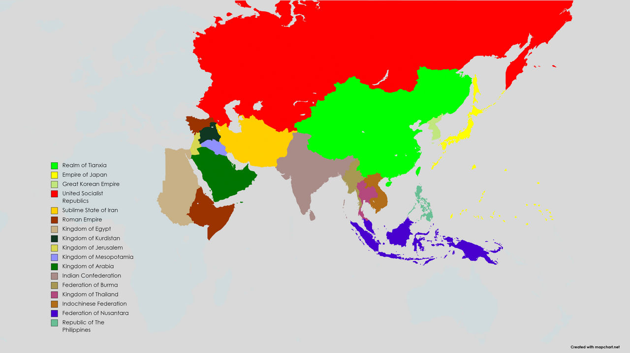 Map of Asia (Historia Alterna) by MrDrizzile on DeviantArt