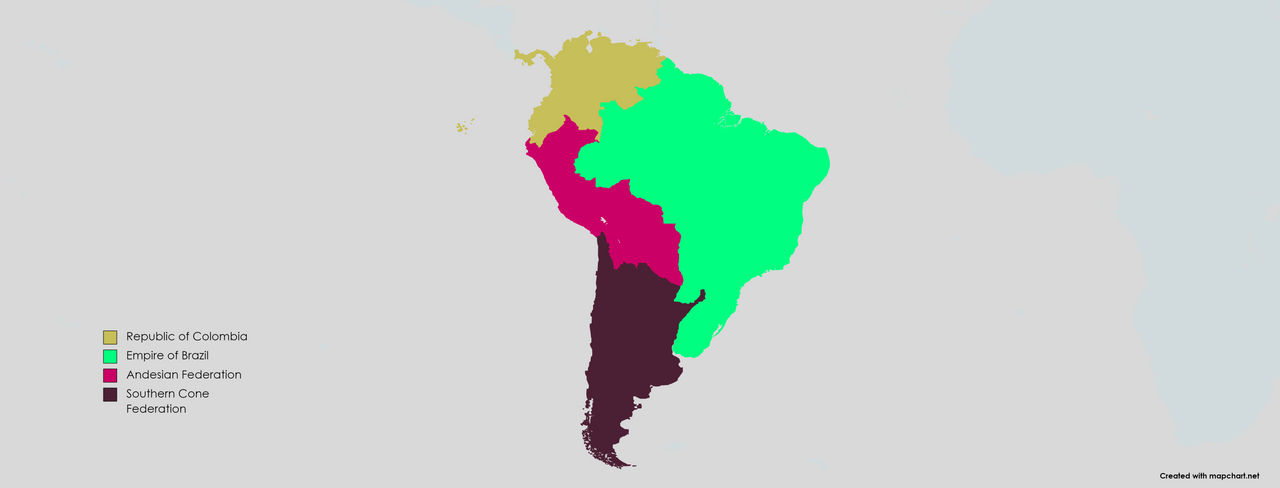 Map of South America (Historia Alterna) by MrDrizzile on DeviantArt