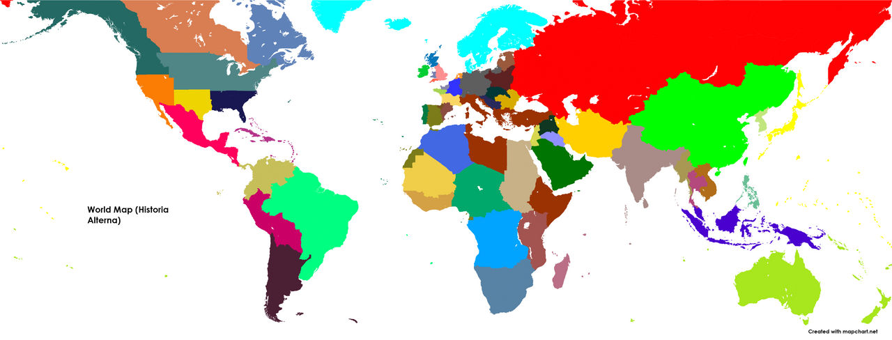 World Map (Historia Alterna) by MrDrizzile on DeviantArt