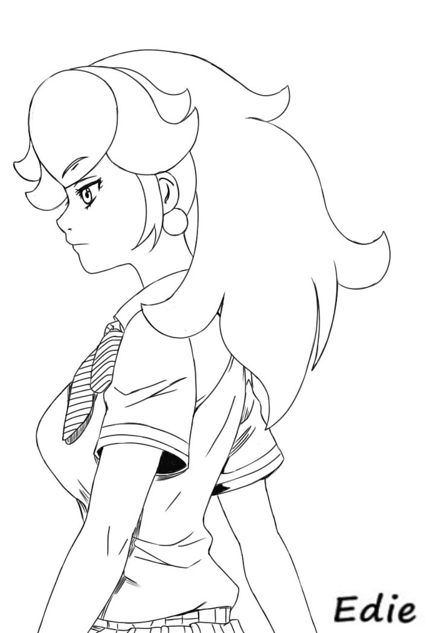 Peach Lineart