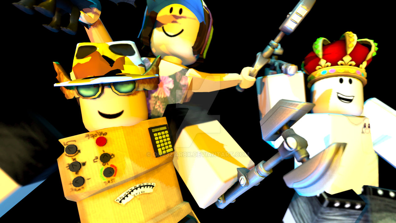 Roblox Sfm Poster The Bloxxers By One3214rbx On Deviantart - yellow bloxxer roblox