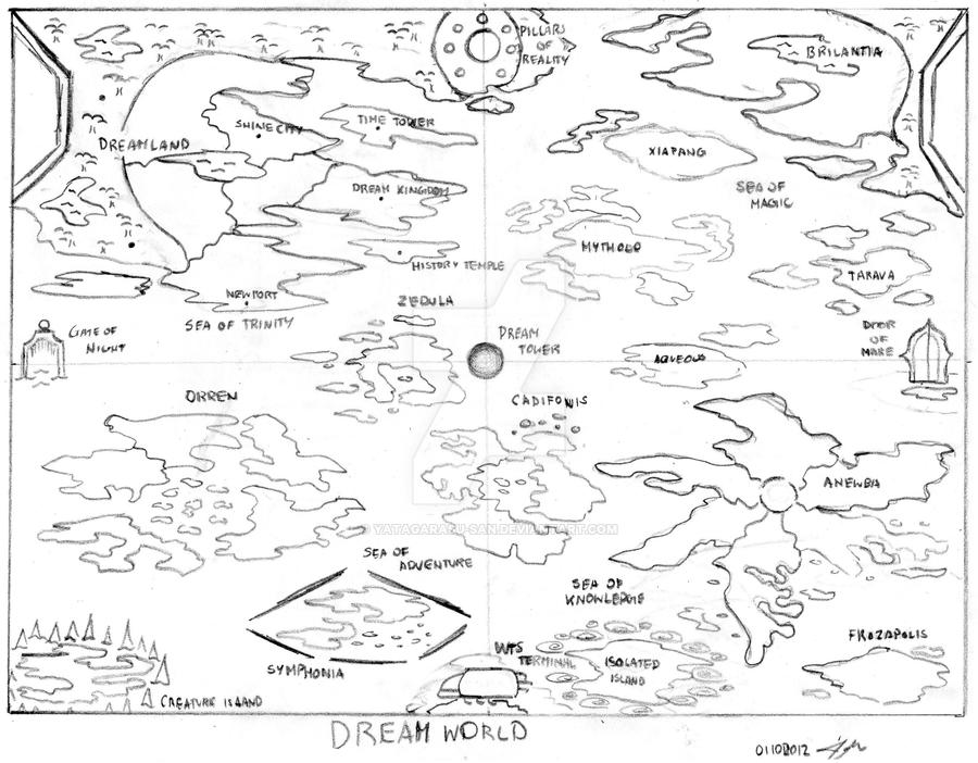 Dream World Map 2.0 by Yatagarasu-san on DeviantArt