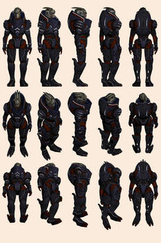 Mass Effect 2, Garrus - Model Reference.