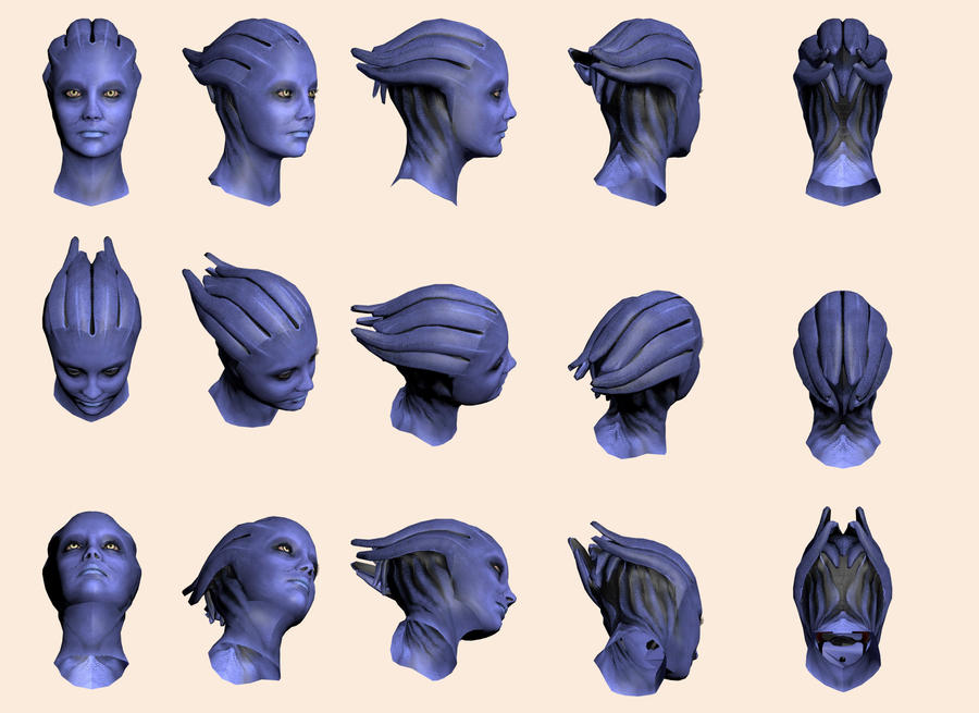 Mass Effect, Asari Head Reference.
