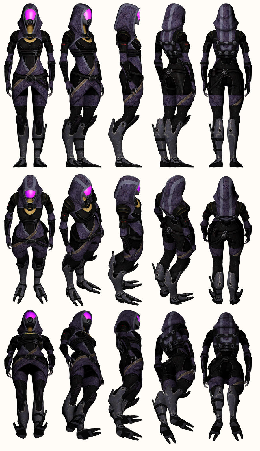 Mass Effect 2, Tali - Model Reference.