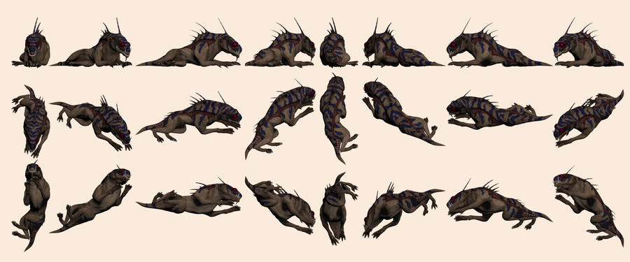 Varren Mass Effect 2, Varren - Model Reference. by Troodon80 on DeviantArt