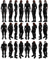Mass Effect 3, Female Shepard Damaged Armour.