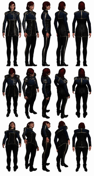 Mass Effect 3, Female Shepard Alliance Uniform.