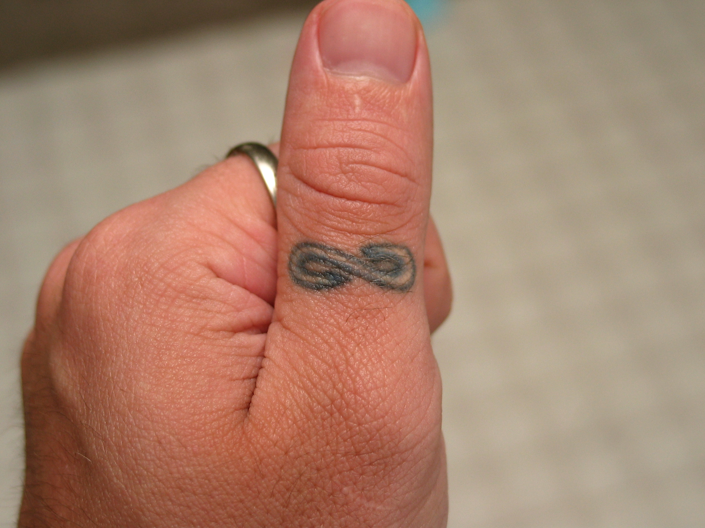 Infinity Symbol left thumb