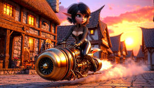 Maura on the Jet Bike
