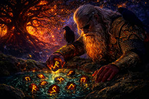 Odin Discovers the Runes