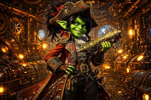 Blenke the Sky Pirate Captain