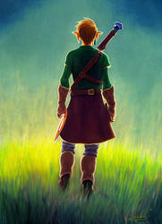 Fine art print of Link The Legend of Zelda