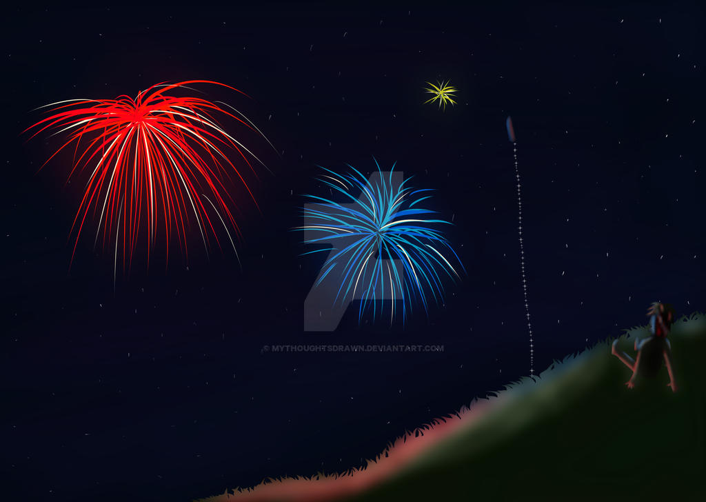 Fireworks Deviantart Fireworks by MyThoughtsDrawn on DeviantArt