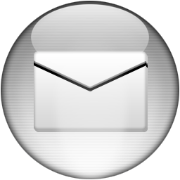 Silver Aqua Mail Icon