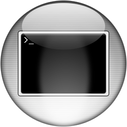 Silver Aqua Terminal Icon