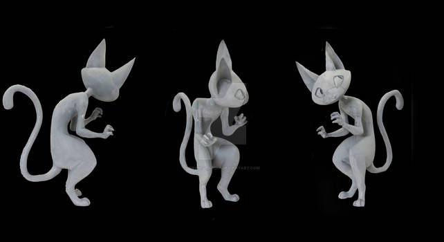 The Cat With Hands sculpt