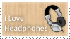 Stamp I love Headphones